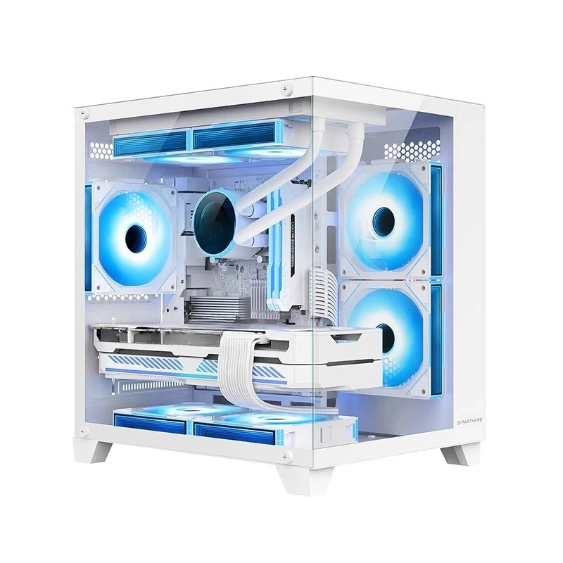 

14th generation i7 twenty-core RTX4060 desktop computer console game design rendering water-cooled DIY assembly machine