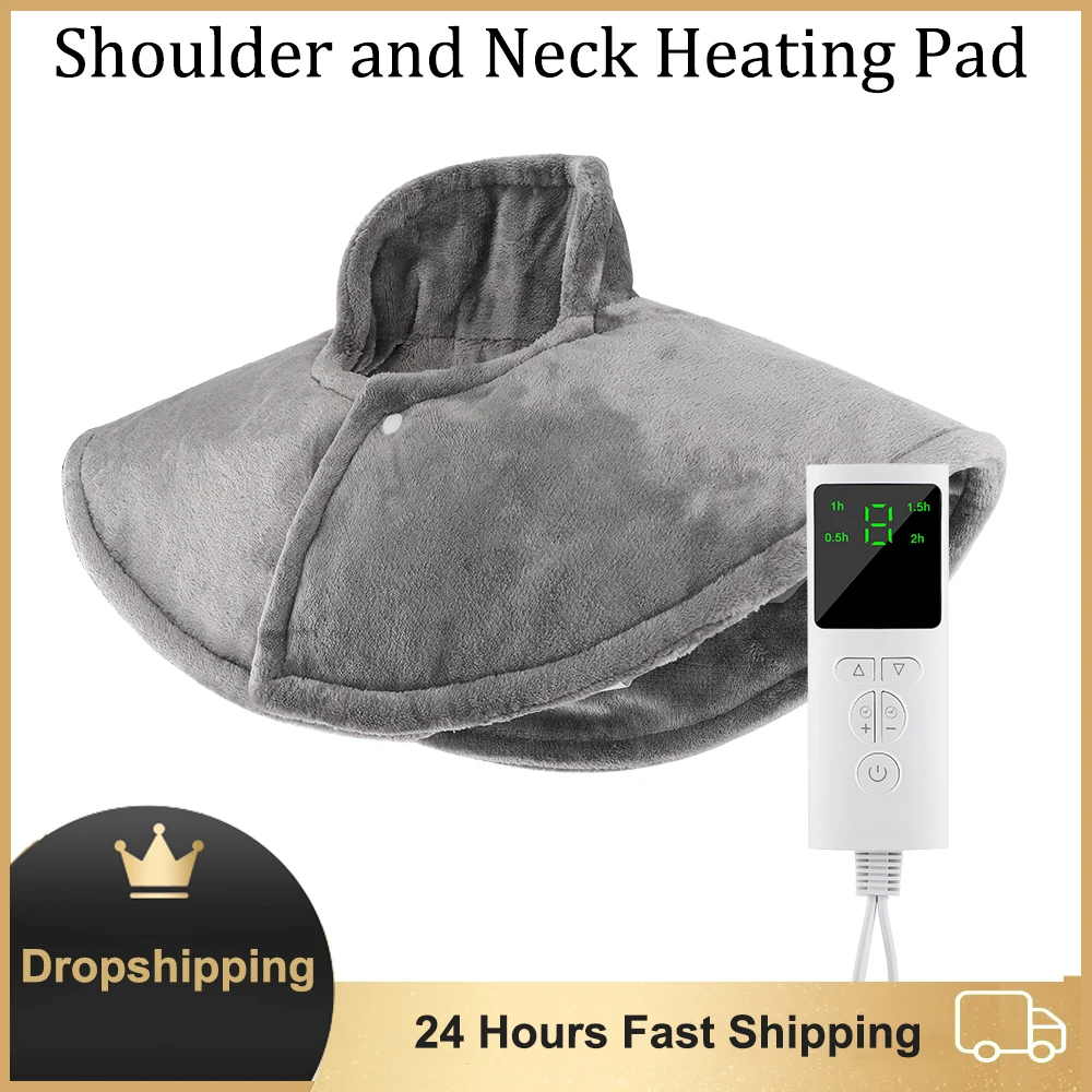 Electric Heating Pad For Neck And Shoulder Hot Compress Physiotherapy Massage Blanket Winter Heater Home Office Warm Shawl Wrap