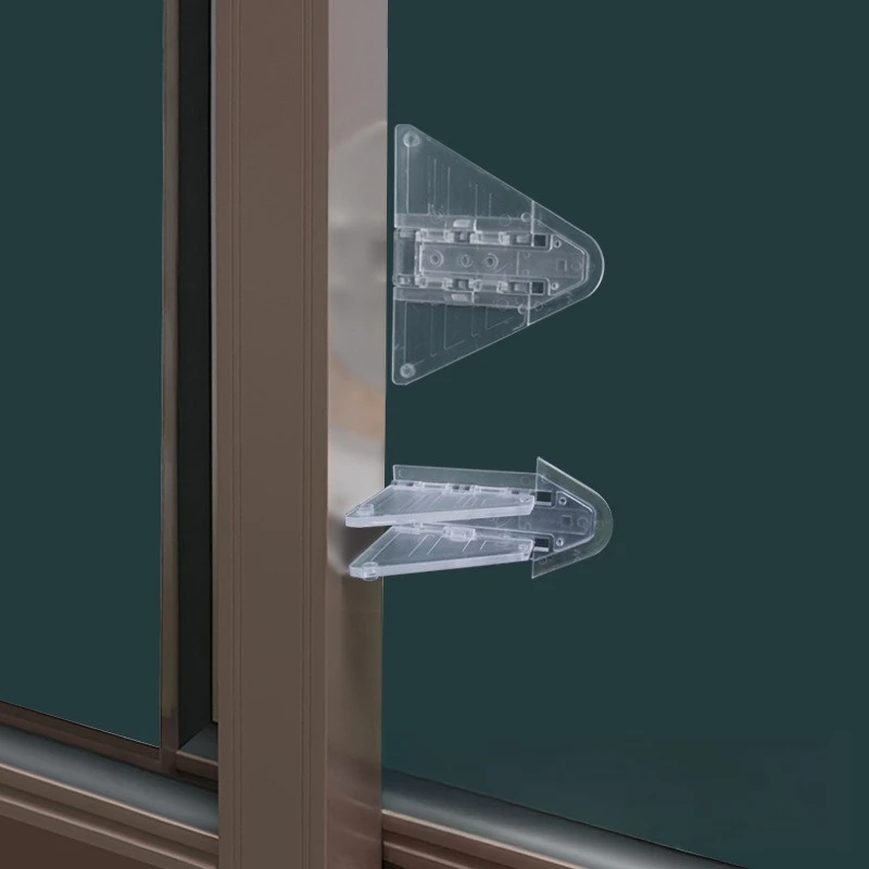 

10 шт., детский защитный замок, детские замки для раздвижных окон, защита для детей, двухтактные дверные замки для шкафа