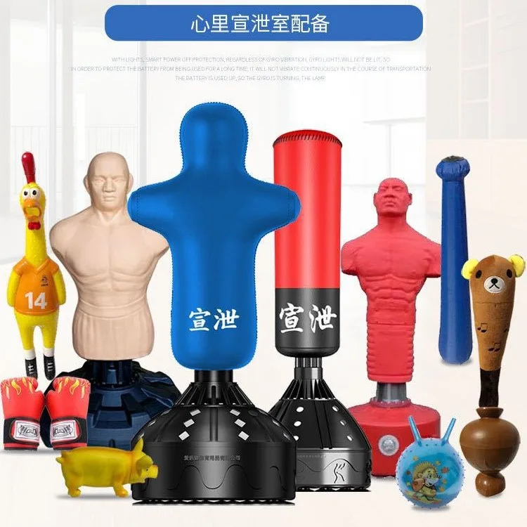 Psychological catharsis equipment Vent human-shaped silicone catharsis column decompression catharsis set Full set