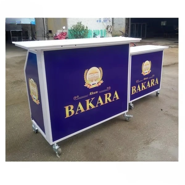 Custom Mobile Portable Folding Bar Stylish Portable Bar Counter Meter