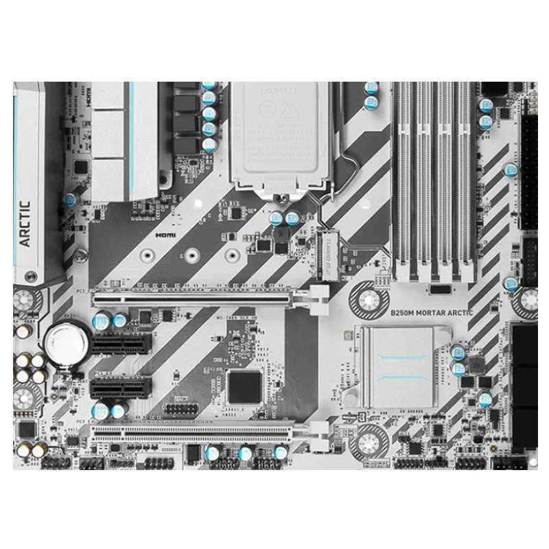 MORTAR ARCTIC-Desktop Mainboard, Motherboards B250M, LGA 1151, DDR4, 64GB, ATX para Intel B250, SATA III, USB 3.0