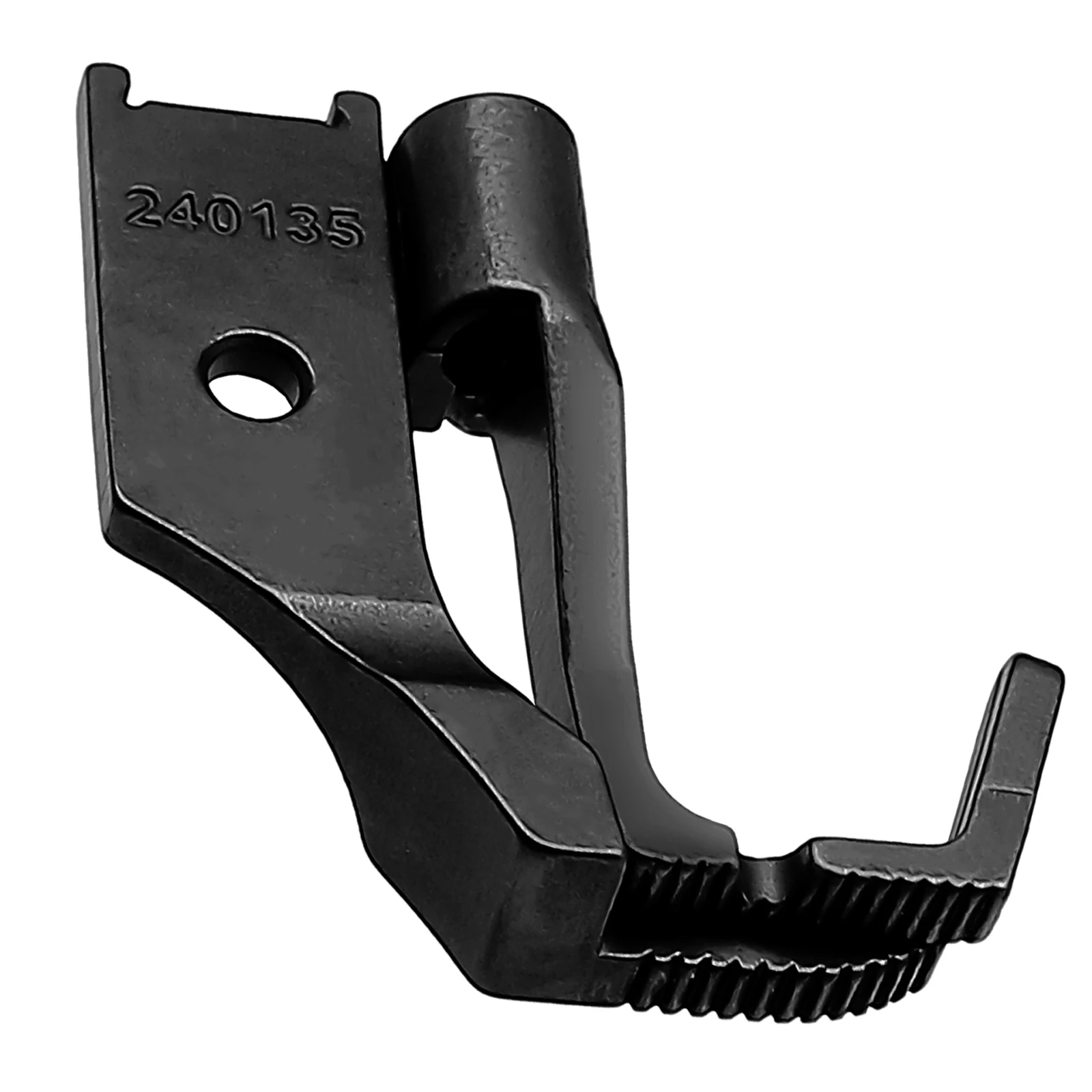 1 Juego # 240135+240158 Prensatelas derecho exterior y prensatelas interior elevado con base dentada para accesorios de costura industrial Singer JUKI Consew