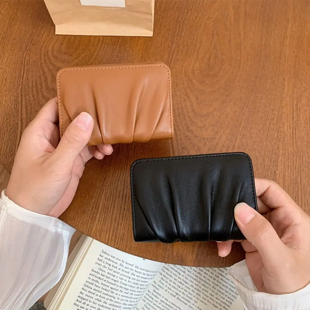موضة بولي Leather محفظة جلدية صغيرة قصيرة مطوي متعددة الوظائف حامل بطاقة المرأة سعة كبيرة قابلة للطي محفظة يدوية الهدايا