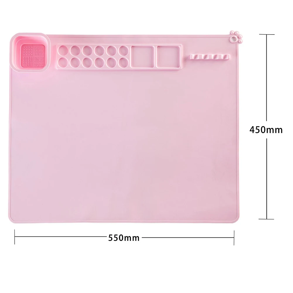 Silicone Painting Pad For Children Flexible Non-Stick Silicone Craft Mat Christmas Gift