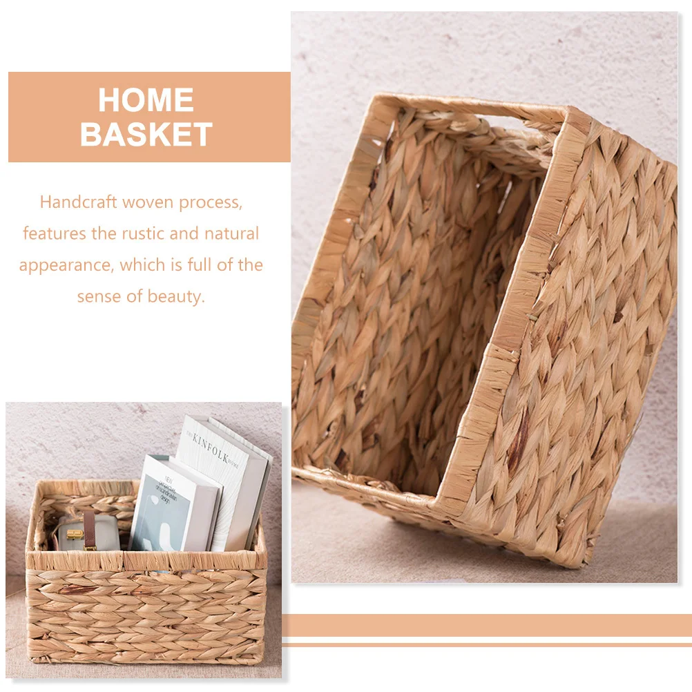 

Multi-Functional Woven Storage Natural Style Organizer For Home Bedroom Office Clothes Sundries Household Portable Organizer