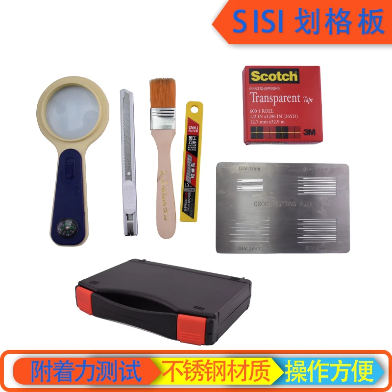 Cem grade placa sisi grade placa adesão tester pintura filme grade guia dispositivo especificação pintura detecção de revestimento