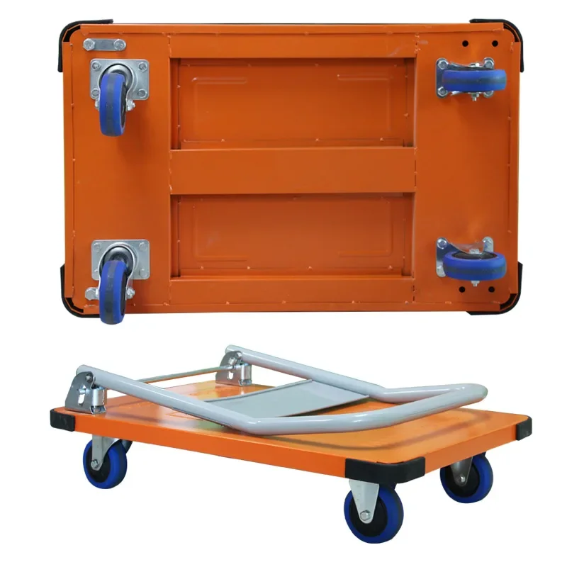 Foldable steel platform trolley for 300kg