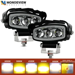 MONDEVIEW FS1 Motorcycle LED Spotlight Flashing 6 Modes 6000K 10000LM 260W Suitable for Jeep 4x4 Truck SUV ATV Ship
