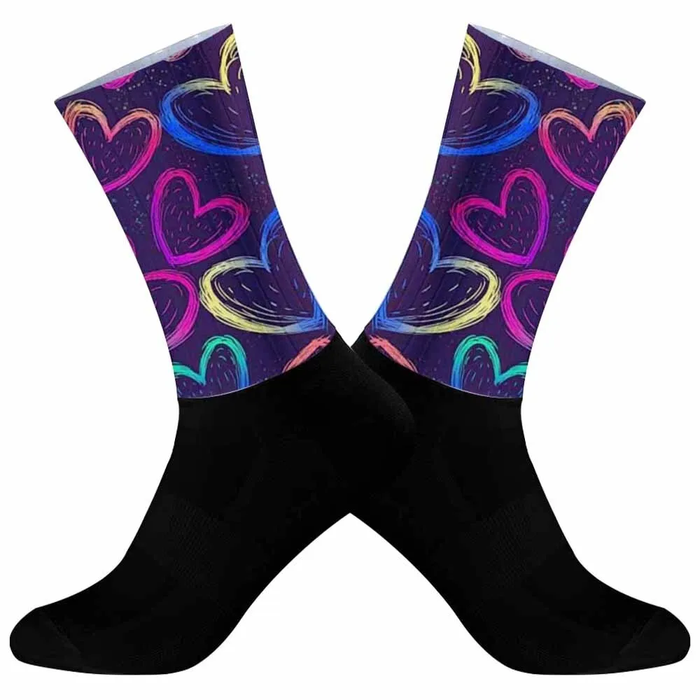 2024 New Professional Cycling sport socks Protect feet breathable wicking socks cycling socks Bicycles christmas Socks