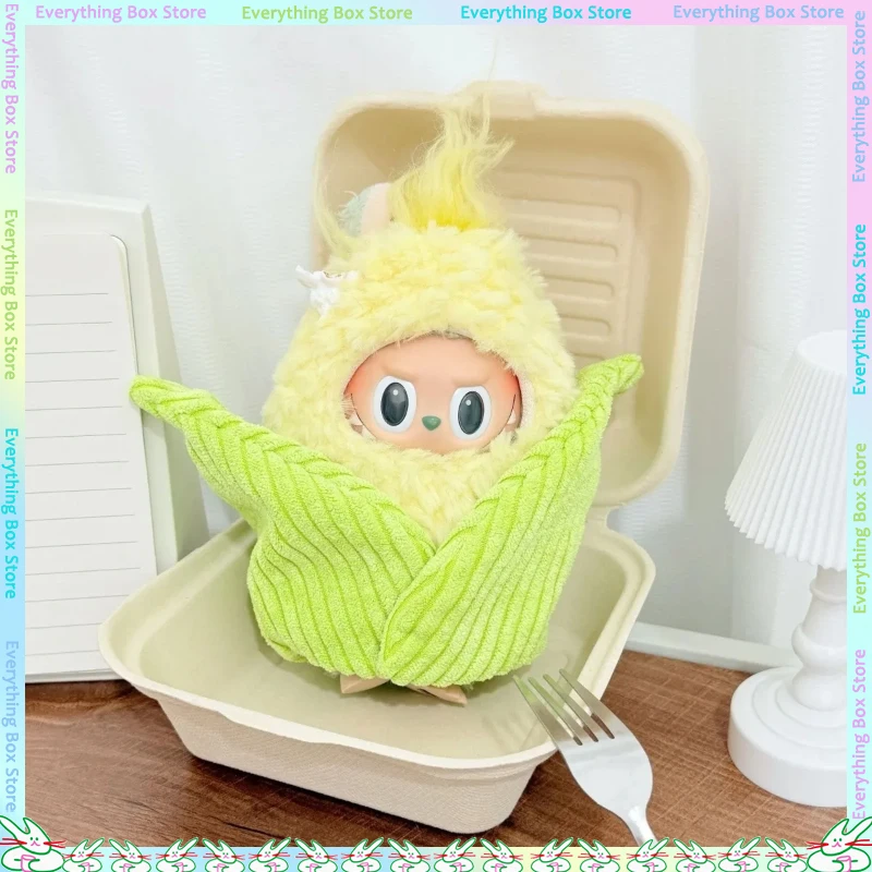 Nova boneca bonito roupas de substituição adequadas para 17cm labubu v1 v2 v3 criativo interessante boneca decoração presentes macios das crianças