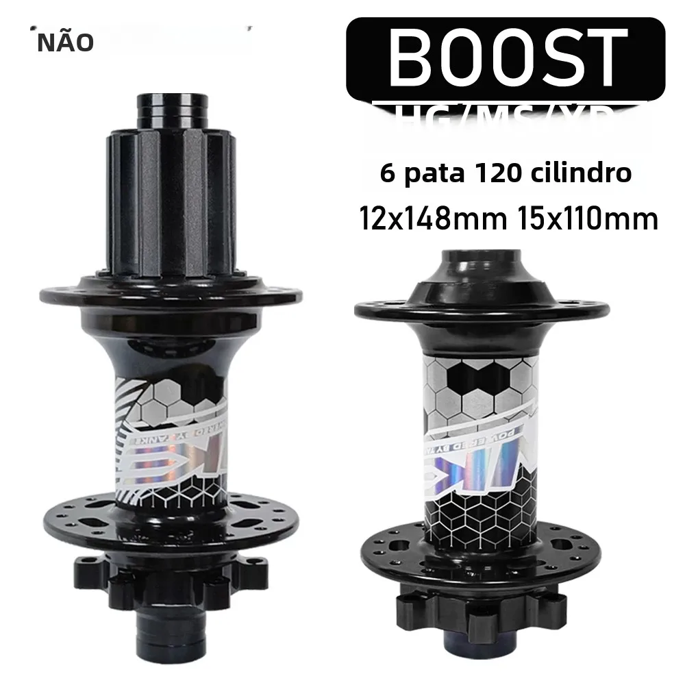 Tanke mtb bicicleta hub boost 148 cubos de bicicleta 120 clique 6 garras rolamento 32h 28h hg xd ms freio a disco micro spline 8 9 10 11 12 velocidade