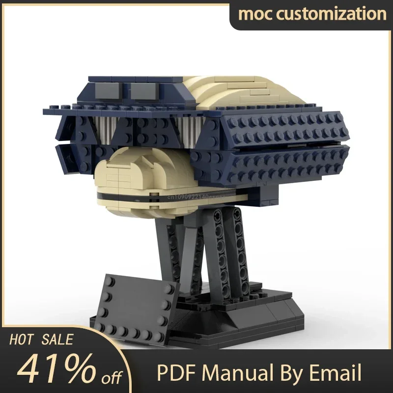 

386 шт. Moc Star Battle, тактические шлемы-дроиды, модель, строительные блоки, кирпичи, сделай сам, образовательная сборка, игрушки для детей, подарки на день рождения
