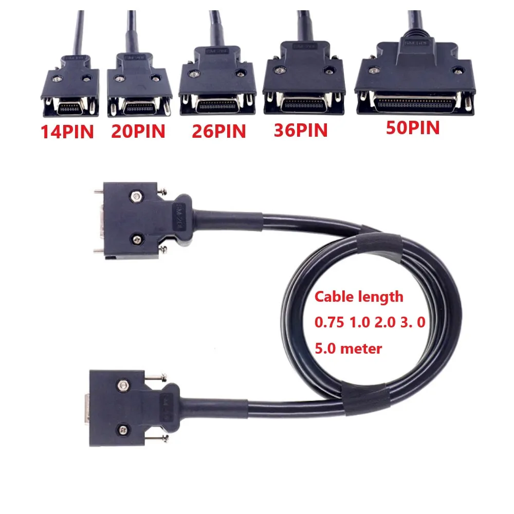 SCSI Servo Data Cable 14P 20P 26P 36P 50P SCSI Connector Cable CN14Pin CN20Pin CN26Pin CN36Pin CN50Pin Extension cable