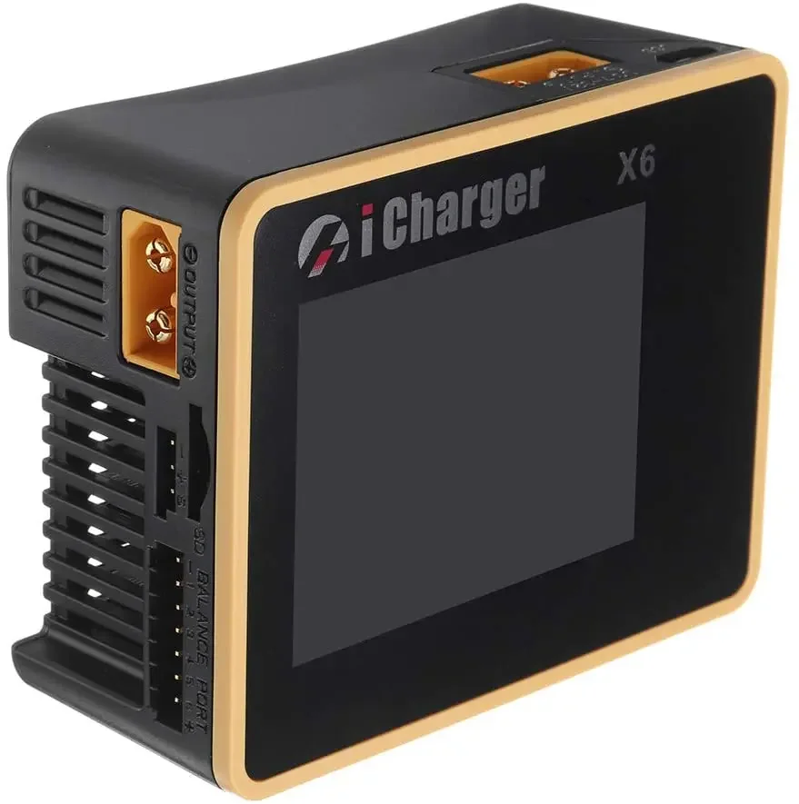 iCharger X6 800W 30A DC LCD Screen Smart Battery Balance Charger Discharger For 6s Lipo Lilo LiFe LiHv LTO NiZn Pb Battery