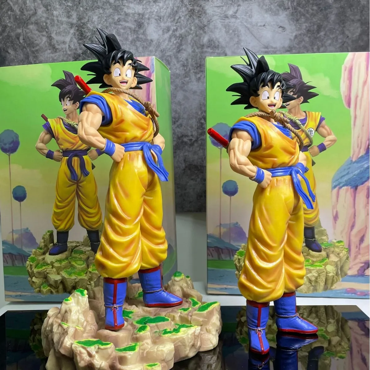 Figura de Ação PVC do Guerreiro Son Goku de Dragon Ball de 30cm, Modelo Colecionável, Decoração para Casa, Presente