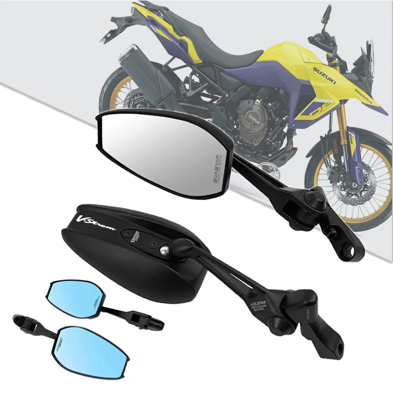 Espejo retrovisor lateral para motocicleta, fácil instalación, para SUZUKI v-strom GSX-S750 GSX-S1000GT Gixxer DR-650 SV650