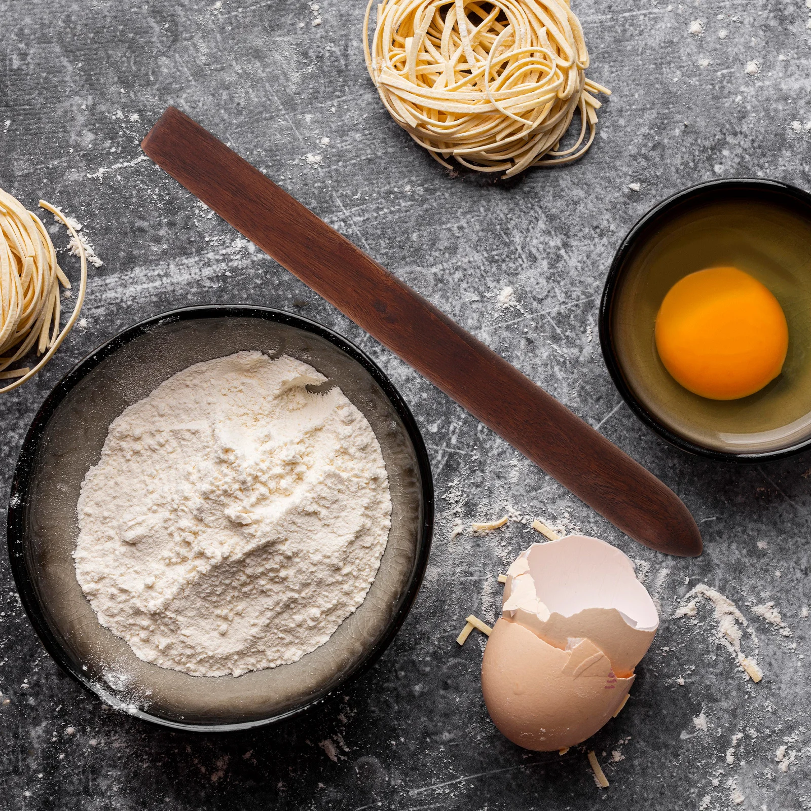 

Wooden Stirring Stick Natural Dough Mixing Tool For Sourdough Bread Baking Pizza Sauce Fondant Rolling Stick Kitchen