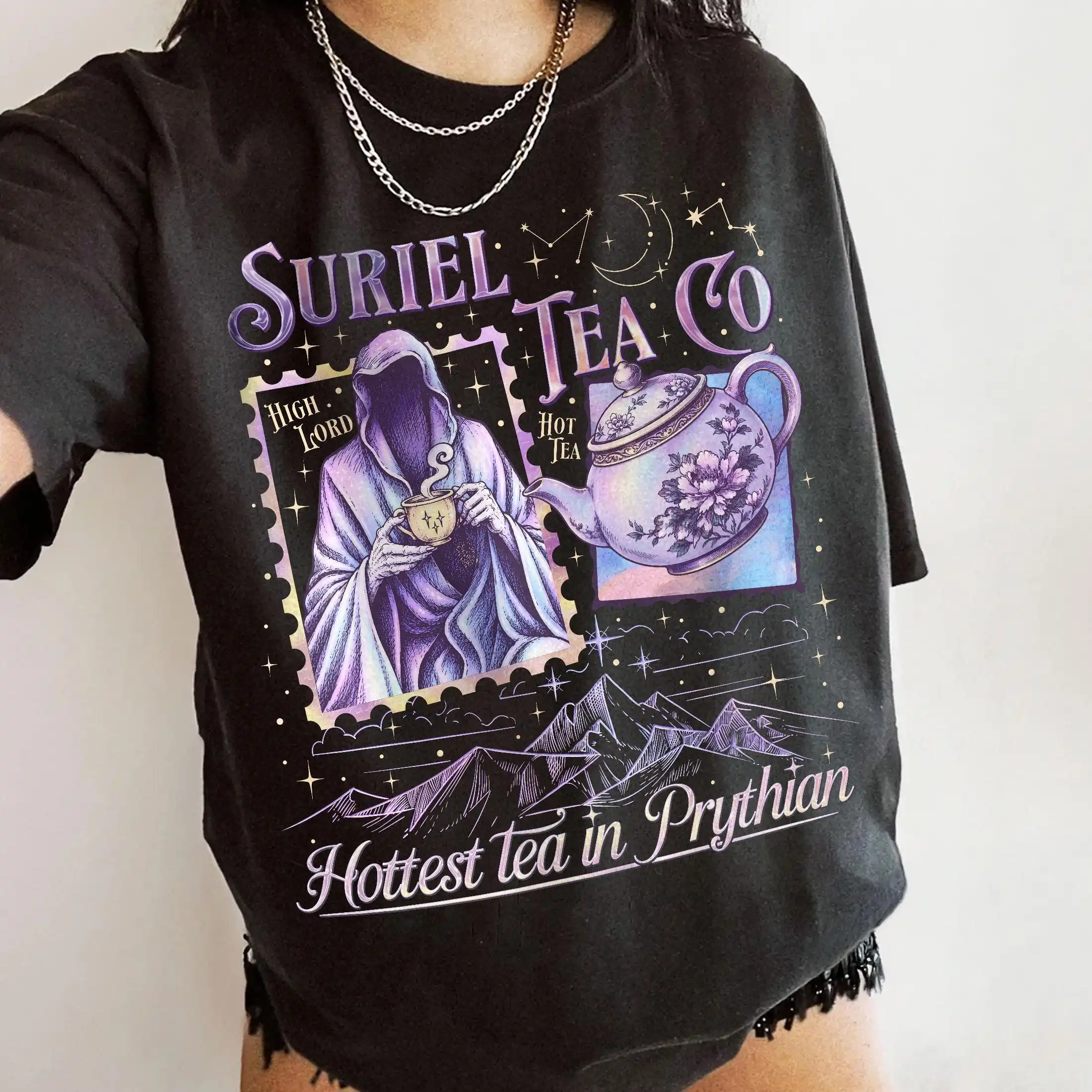 Suriel Tea Co Shirt, A Court of Thorns and Roses Shirt, ACOTAR Night Court, Velaris T-shirt, SJM Book Lover Gift Tee