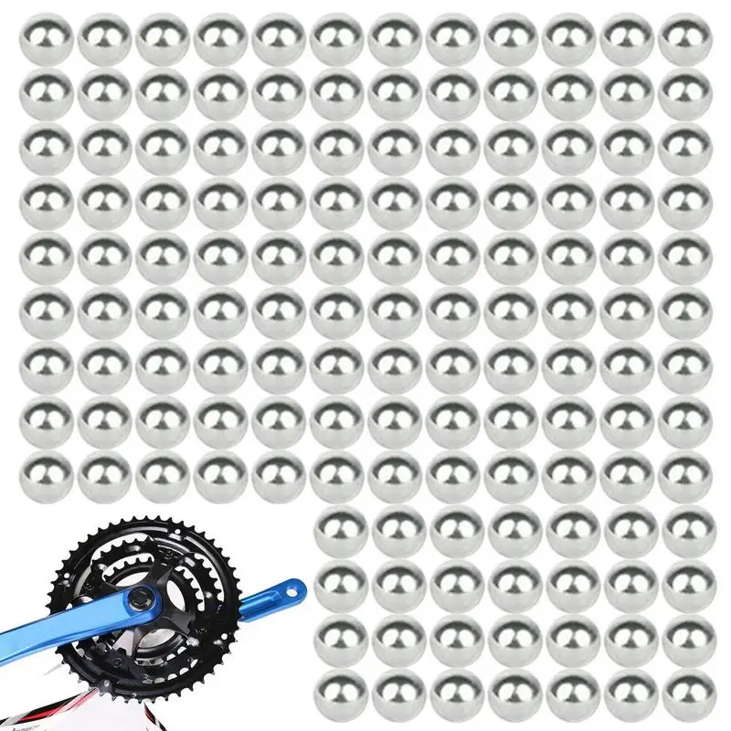 144pcs Bike Bearing Ball Carbon Steel Bicycle Headsets Bearing Balls Bikes Front Fork Bearing Steel Ball For Cycling 3.175-5mm