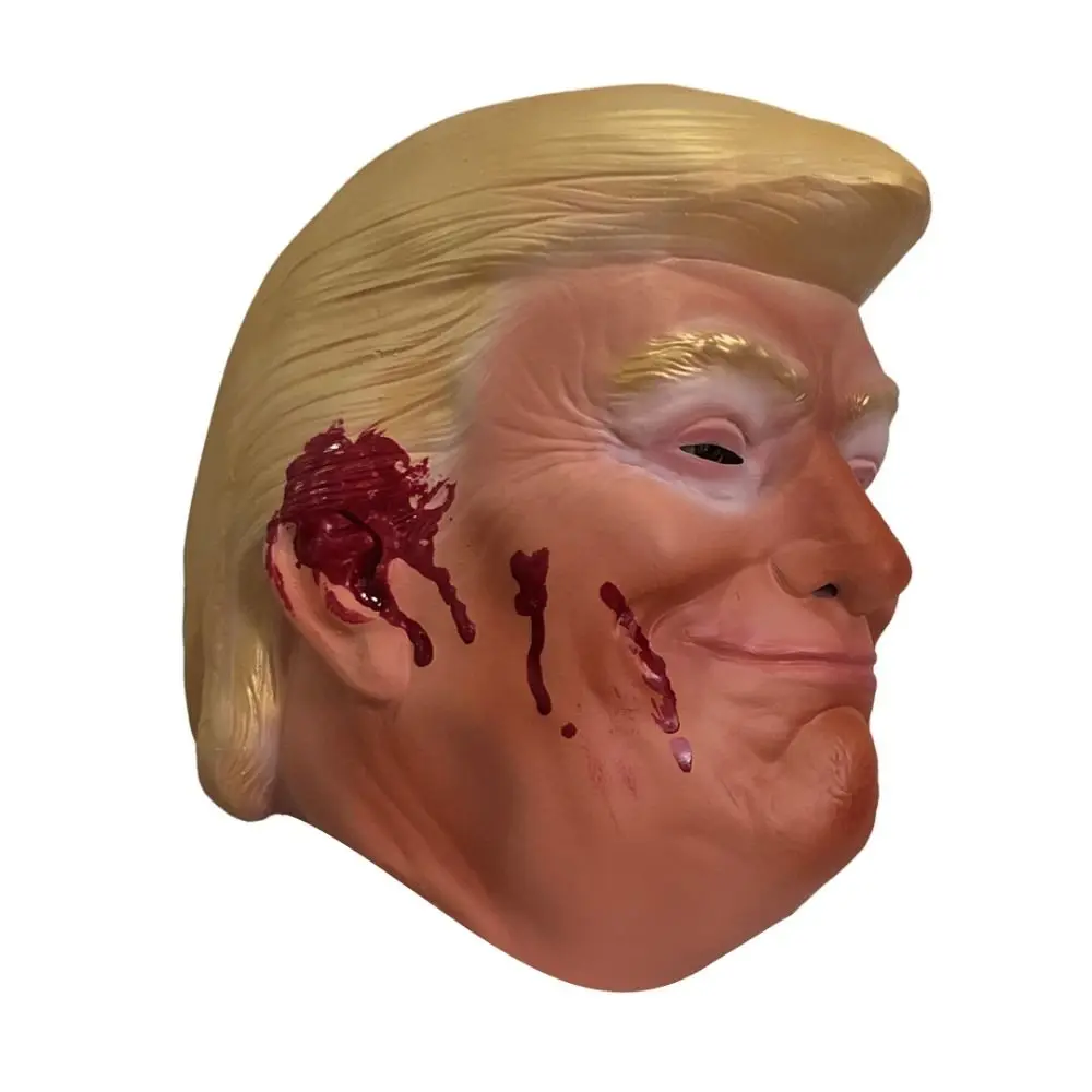 Funny Latex Trump Mask Magic Halloween Headwear Celebrity Cosplay Dress Up Props