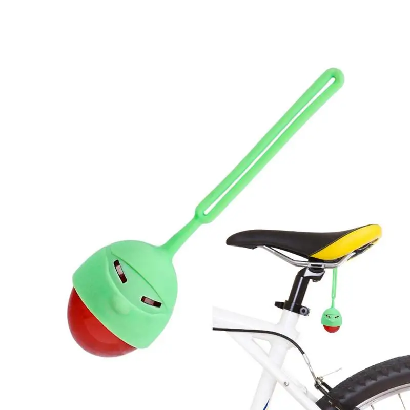 Bike Rear Light, Cute Ball Shaped Silicone USB Rechargeable LED Bicycle Tail Light, Multi Light Mode Bike Seatpost Back Light