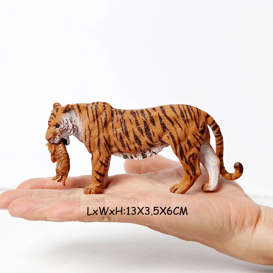 タイガー雌虎 Tigerkin 野生動物の置物プラスチックジャングル動物の