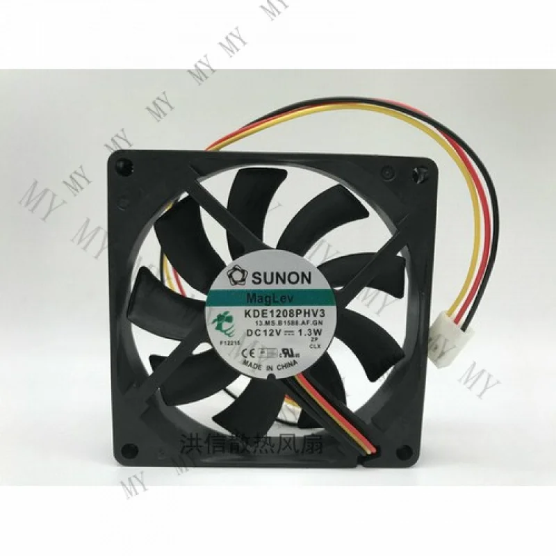 

TT FOR SUNON KDE1208PHV3 80*80*15MM 12V 1.3W 8CM 3Pin Cooling Fan