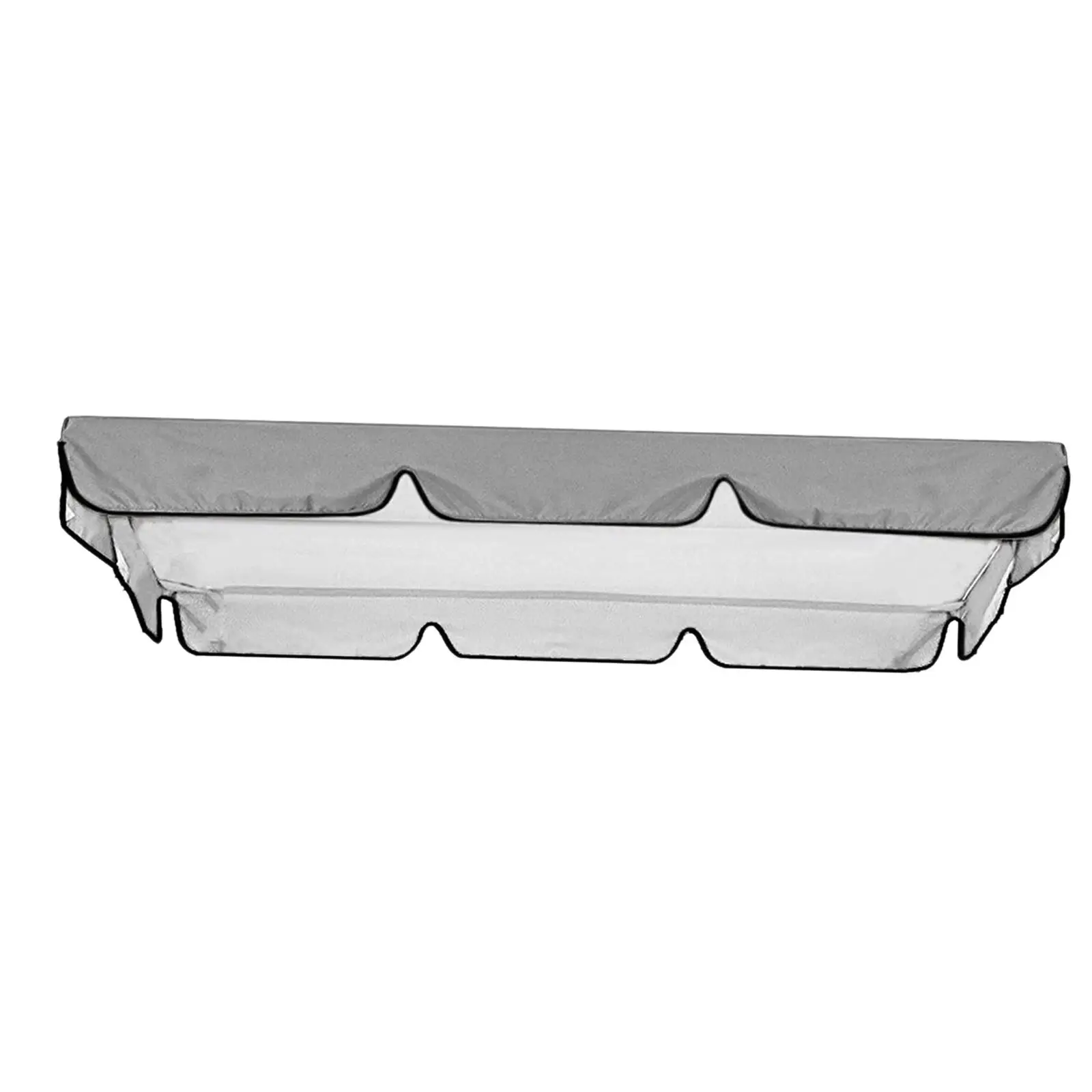 Swing Canopy Replacement Top Cover Awning Cover Easy to Install Rainproof Swing Top Cover for Bench Seat Swing Chair Yard