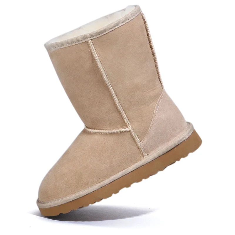 

Зимние ботинки из 100% натурального меха, классические женские зимние ботинки, женские сапоги до середины икры из натуральной овчины, теплая шерстяная женская обувь