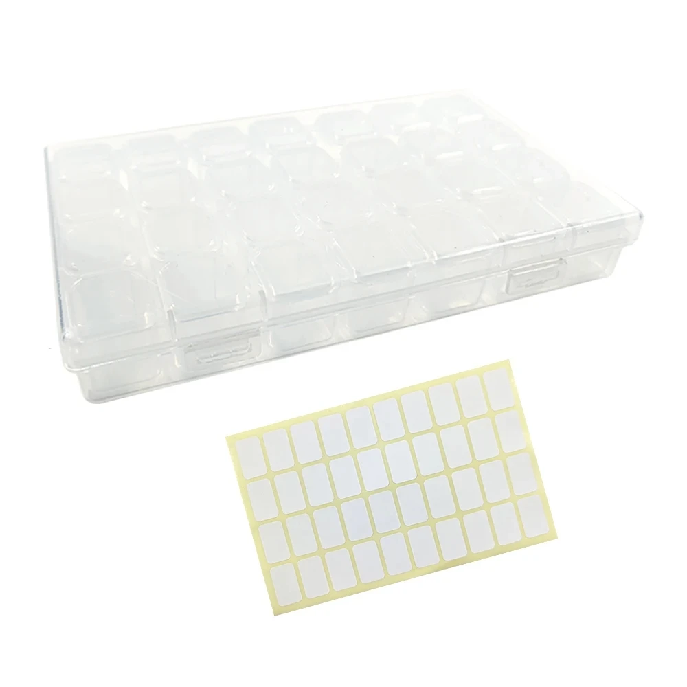 Diamond painting point diamond bead container organization tool storage box container accessories art multi-purpose square box