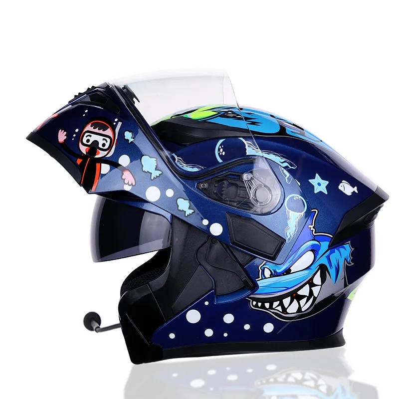 

yellow black Flip Up DOT Motorcycle helmet four seasons earphone motorcycle helmet