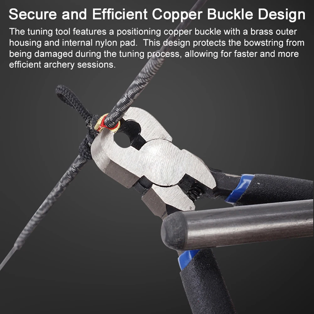Archery Ferramenta de ajuste para Recurve, Bow String Nocking Points Alicata, T Squares Tuning Régua, Composto Bowstring Acessórios