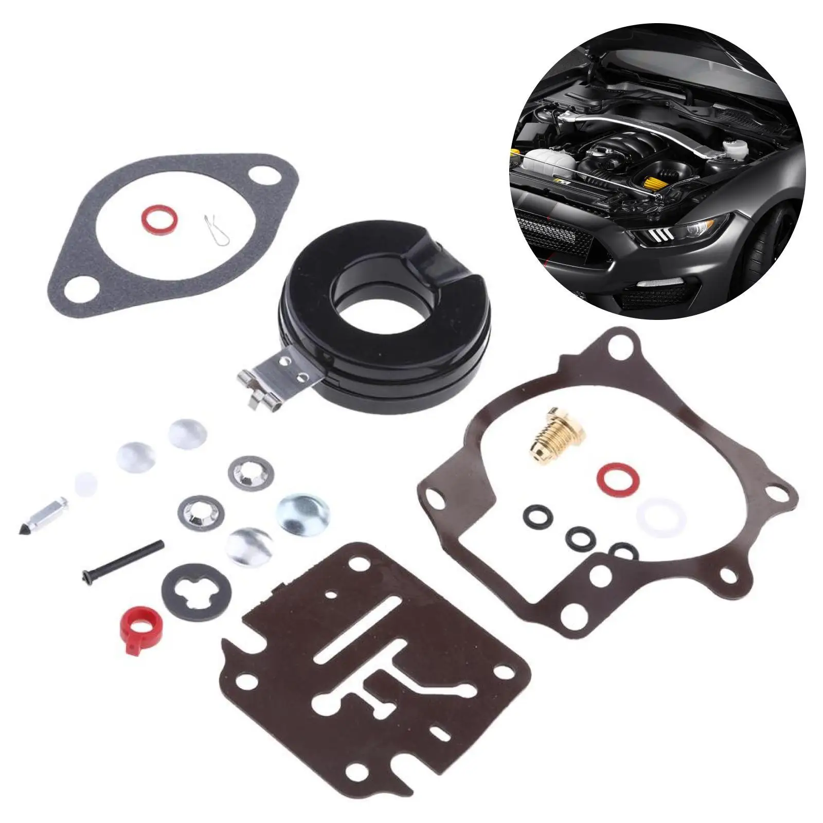 

Carburetor Repair Kit Float Needle Gasket Aluminum Alloy Spare Parts for Johnson Evinrude 40hp Outboard
