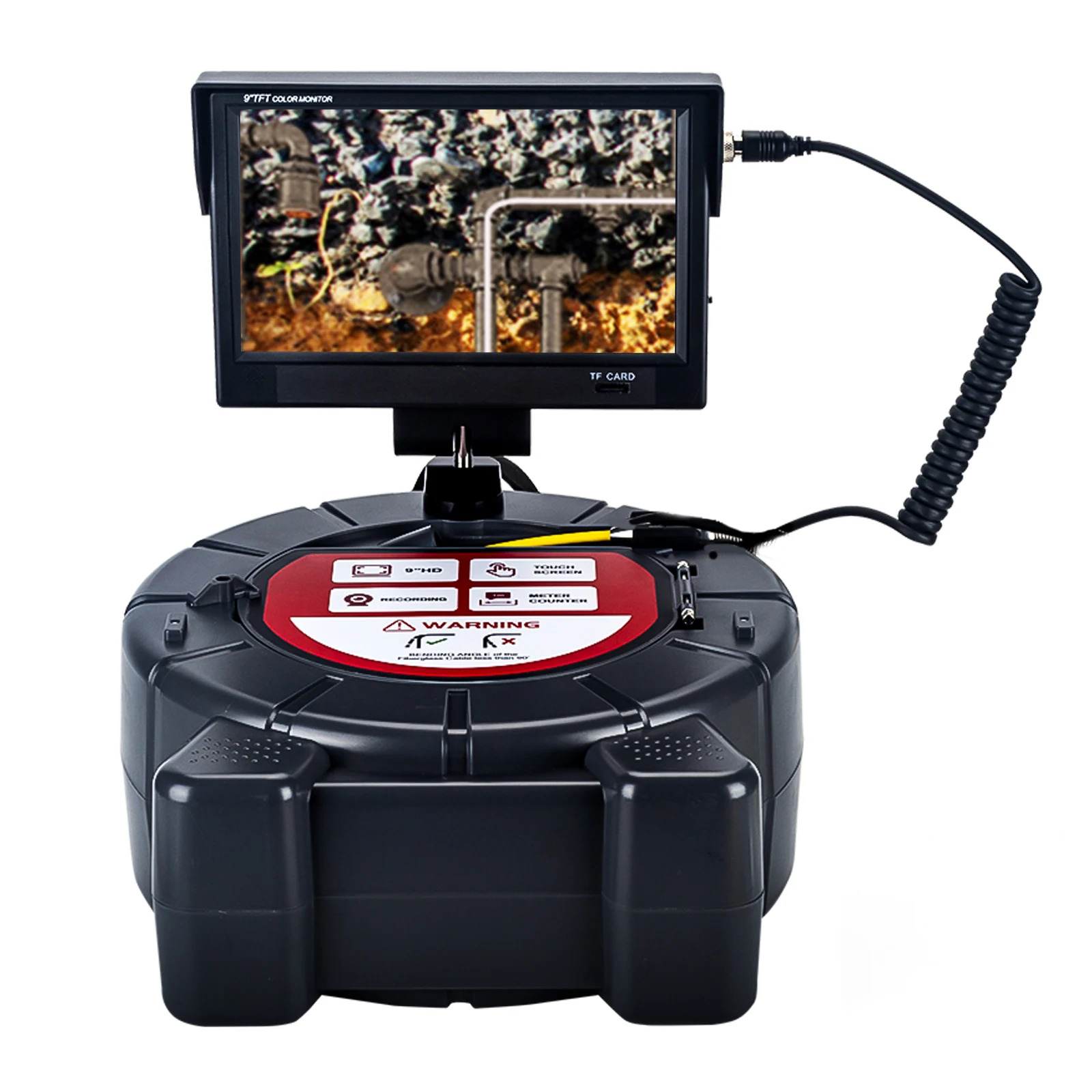 512Hz Locator 30m Self-Leveling Drain Inspection Camera With 9