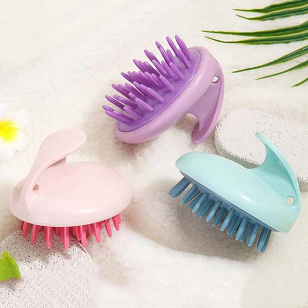 Hair Care Shampoo Brush Body Brush Wet and Dry Hair Washing Comb Exfoliator Head Washing Brush Scalp Massage Brush Bath SPA