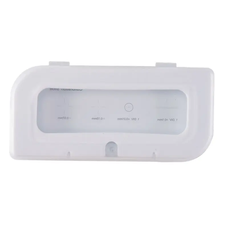 Happy New- 0.01Mm Microscope Slides Reticle Calibration Slide Ruler Cross Multifunctional Microscope Calibration Ruler Stage Mic