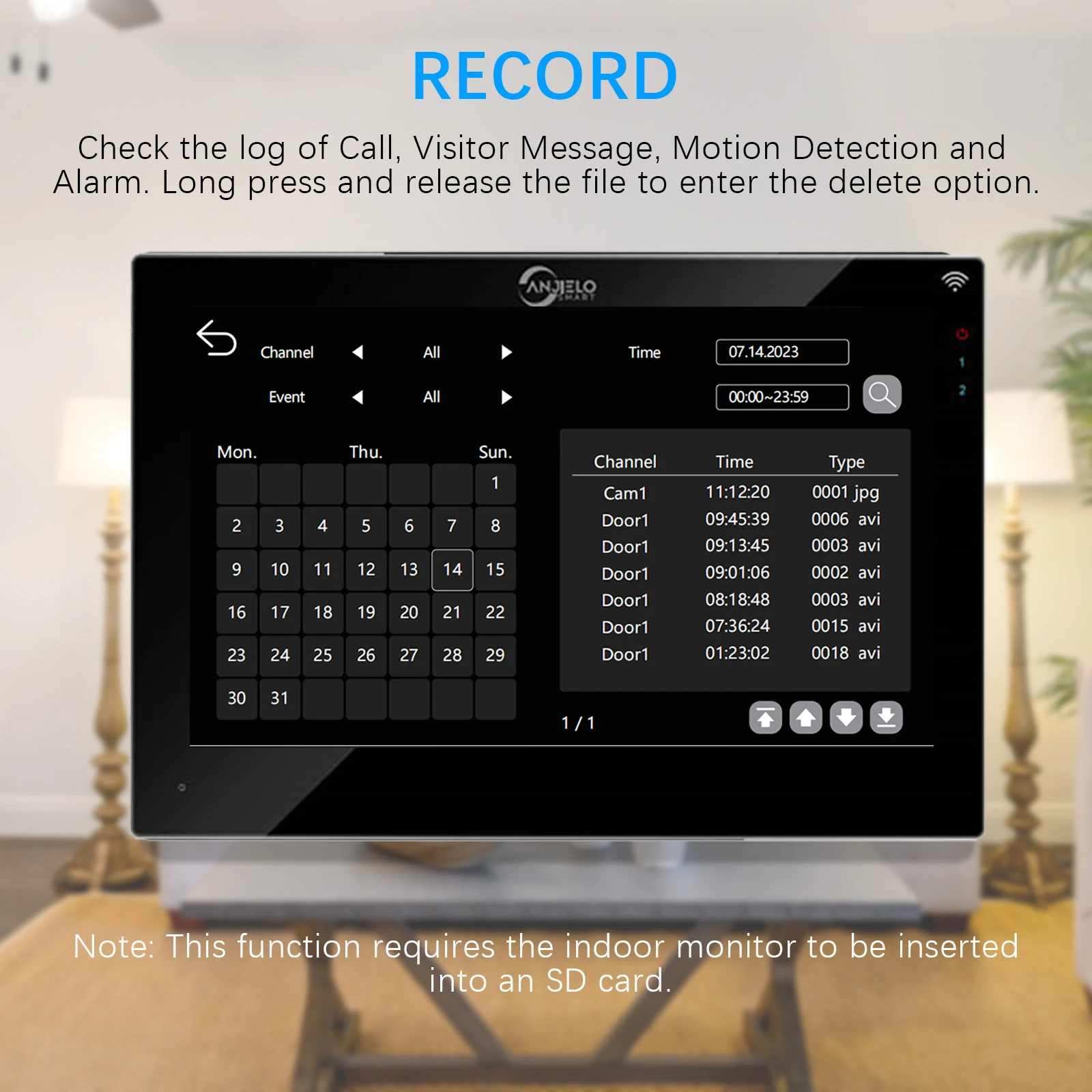 Tuya-Smart Home Video Campainha, 7 Polegadas, Tela Sensível Ao Toque, Smart Home Video Intercom Sistema, Acesso à Entrada WiFi, Câmera Campainha 1080P