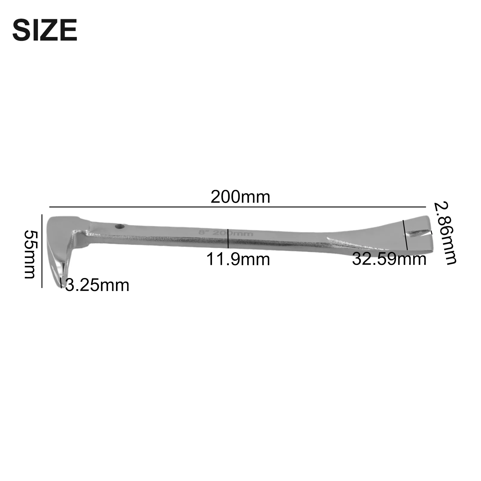 1pc Nail Puller Extractor Remover Tool Household Woodworking Pry Bar Crow Tools For Rapidly Nail Extraction Added Versatility