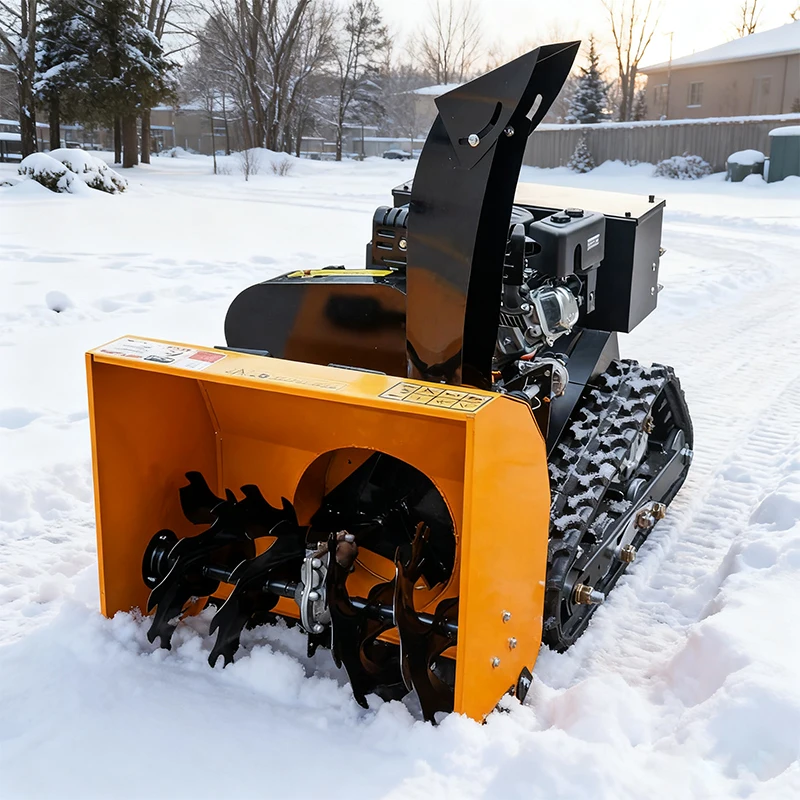 Remote Control Robot Snow Blower Cordless Tracked Automatic Self Propelled Portable for Sale