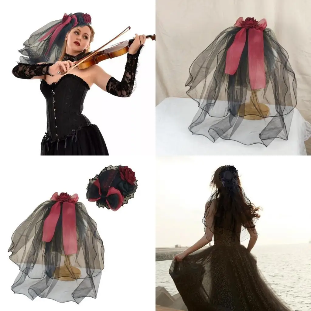 

R1WE Youthful Trendy Hair Decoration Vintage Fascinator Women Headbands Romantics