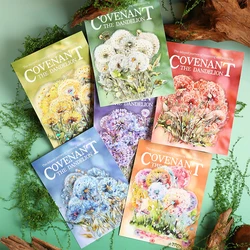 10 pcs INS Dandelion Plant Scrapbooking Materials PET Sticker Pack Journal Collage Decorative Aesthetic Stationery Stickers