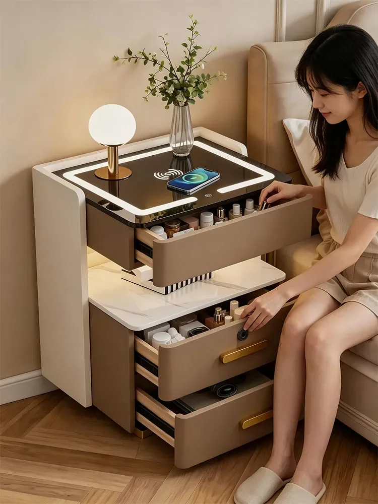 b11-7.2 PYH smart bedside table simple rechargeable locker light luxury high-end multi-function bedside table