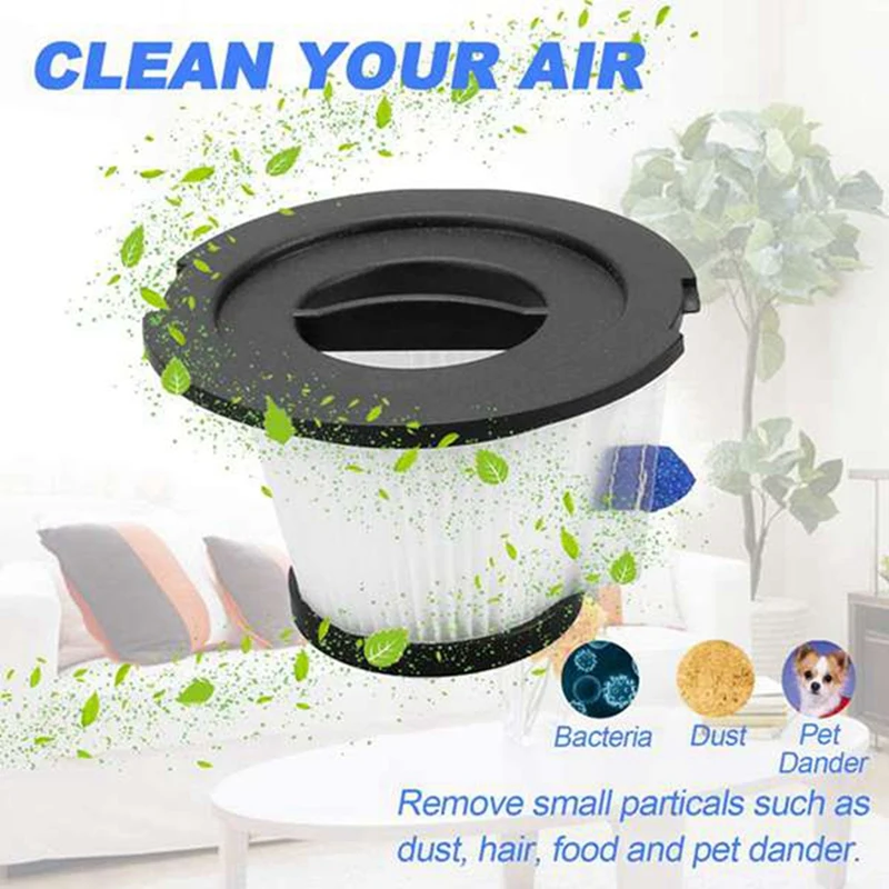 9 ชิ้นเปลี่ยนแผ่นกรอง HEPA เข้ากันได้สําหรับ MOOSOO K17 อุปกรณ์เสริมเครื่องดูดฝุ่นไร้สาย