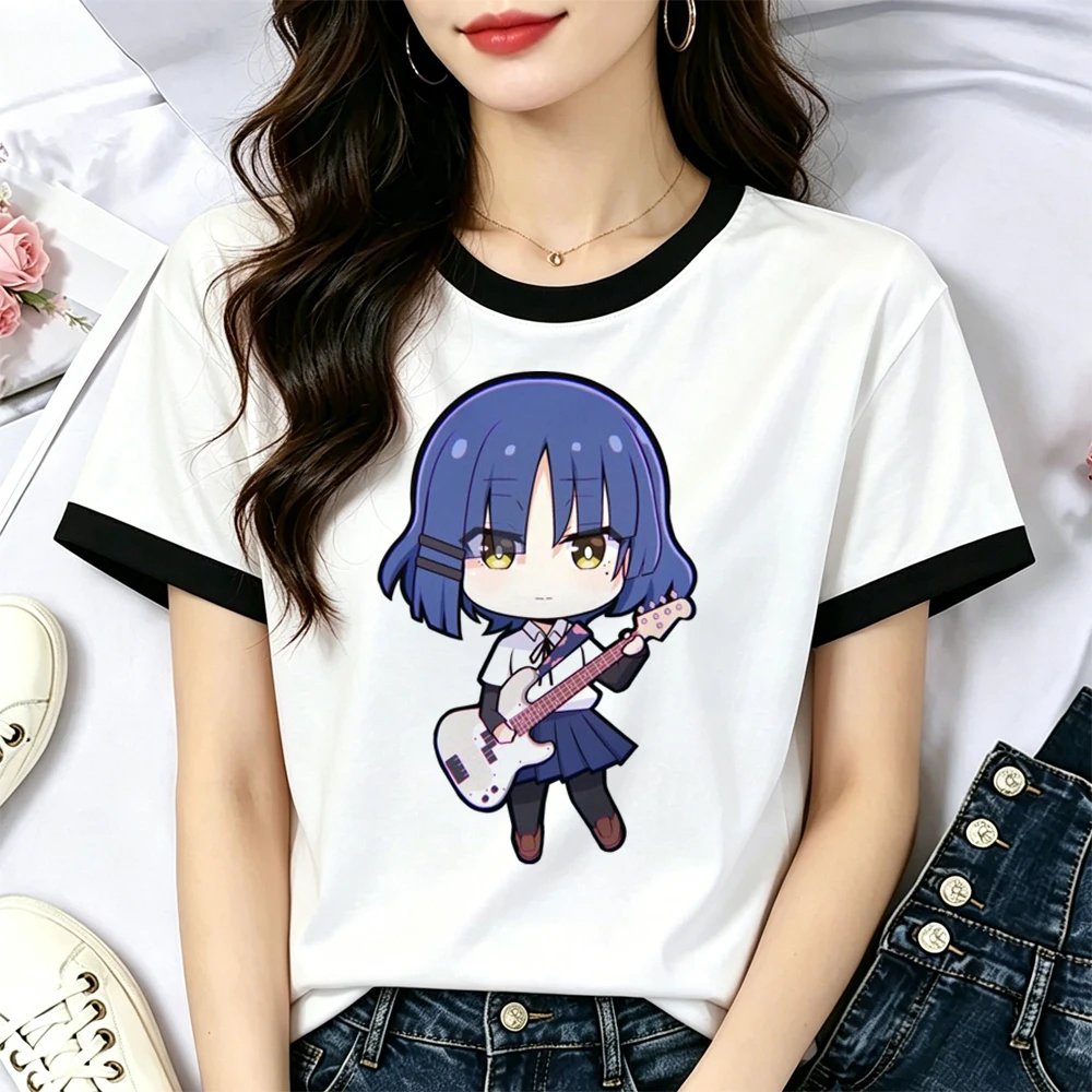 Bocchi t-shirt female baddie cute clearance sales t-shirt scene  gothic grunge cutecore party