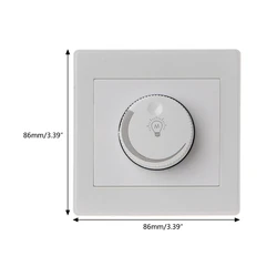 220V Light Adjustable Brightness Controller Lamp Rotary Knob Dimmer