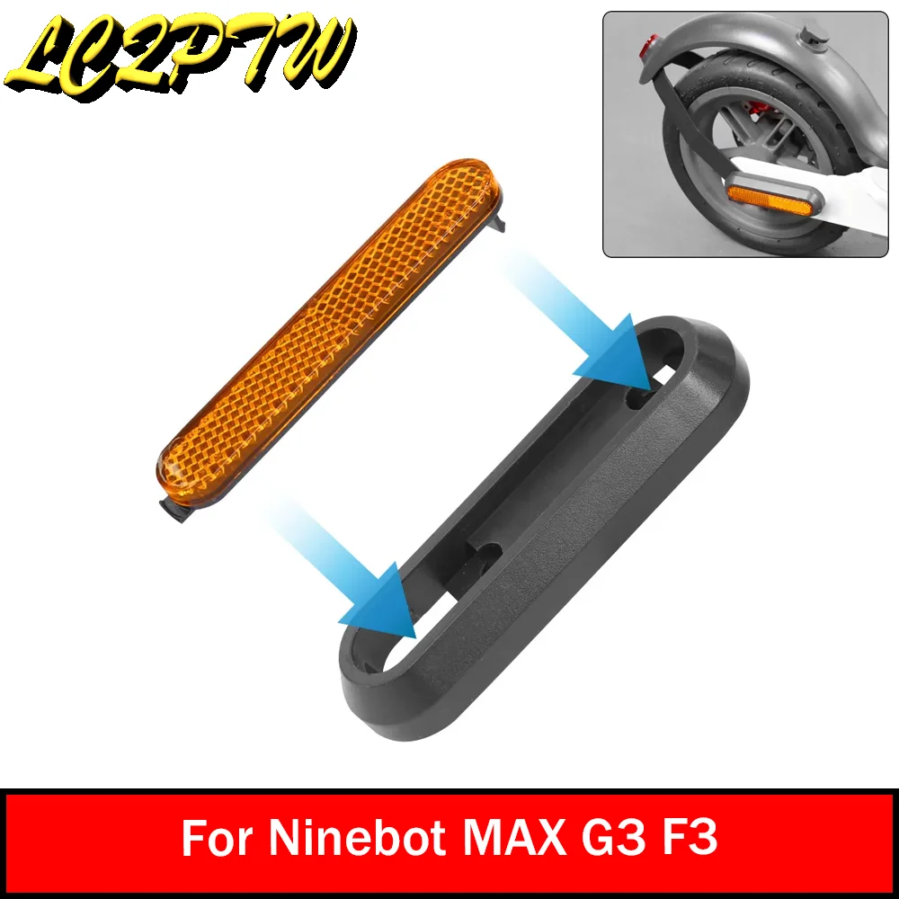 Reflective Rear Fork Cover for Segway Ninebot MAX G3/F3 Safety Wheel Hub Protect Shell Electric Scooter Accessories Parts