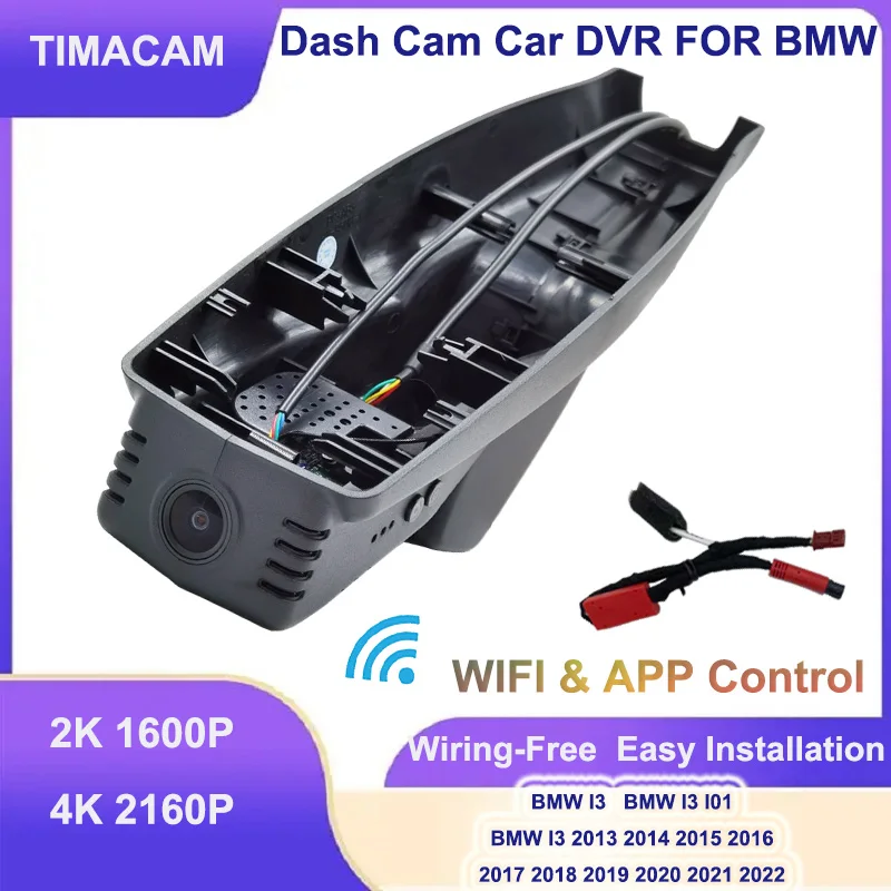 

TIMACAM 2K 4K 2160P Car DVR Dash Cam Front and Rear Camera For BMW I3 I01 2013 2014 2015 2016 2017 2018 2019 2020 2021 2022 2023