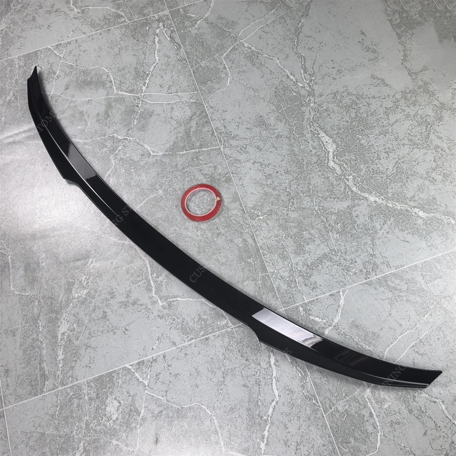 For Volvo S60 MK3 R-Desigh 2019-2026 Gloss Black Max Style ABS Rear Spoiler Caps Rear Trunk Tail Wing Bodykits Tuning view 3
