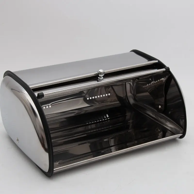 European kitchen window opening inner cover drum type stainless steel  storage box flip cover finishing box snack storage box